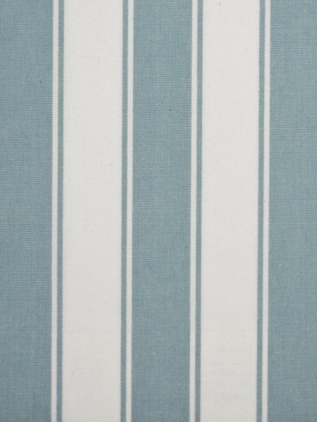 Moonbay Narrow-stripe Cotton  Custom Made Curtains (Color: Powder blue)