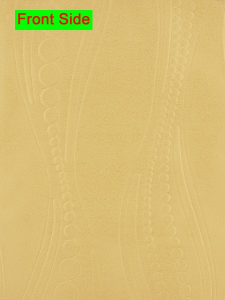 Extra Wide Swan Geometric Waves Tab Top Curtains 100 Inch - 120 Inch Curtains (Color: Hansa Yellow)
