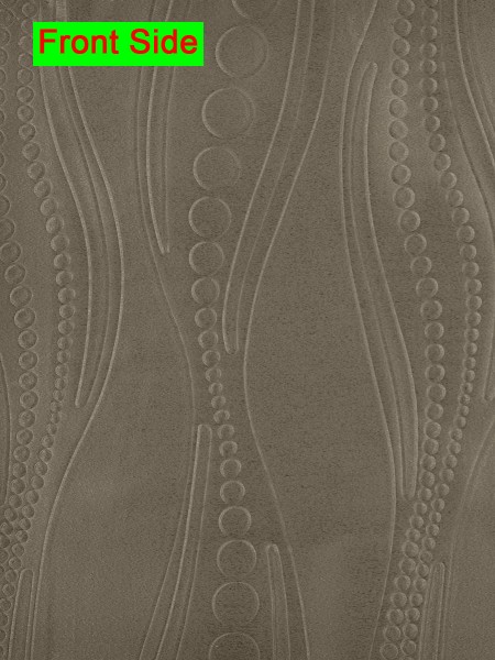 Swan 3D Embossed Geometric Waves Custom Made Curtains (Color: Gray)