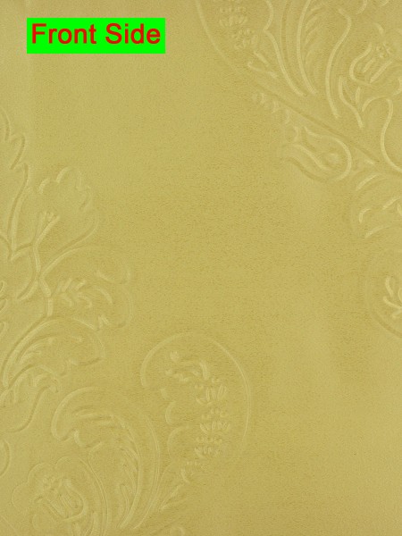 Swan 3D Embossed Bauhinia Floral Custom Made Curtains (Color: Maize)