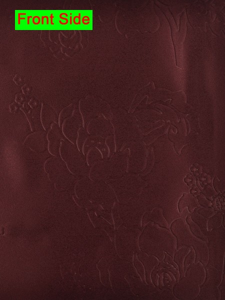 Swan 3D Embossed Medium-scale Floral Fabric Sample (Color: Persian Plum)