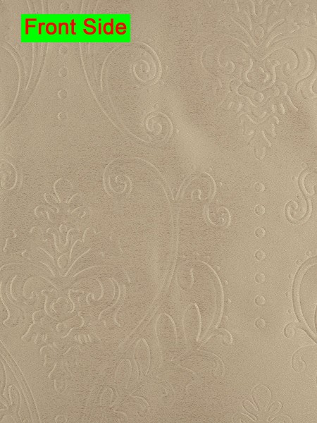 Swan Embossed Floral Damask Flat Splicing Valance and Curtains (Color: Misty Rose)