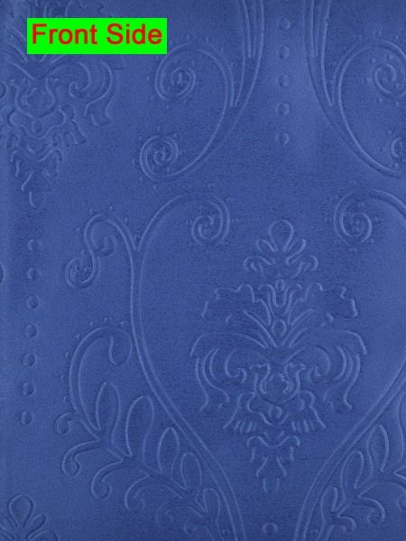 Extra Wide Swan Floral Damask Tab Top Curtains 100 - 120 Inch Curtain Panels (Color: Brandeis Blue)