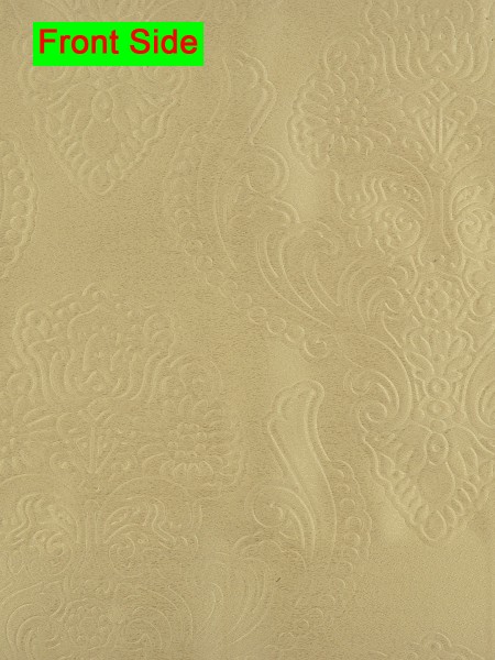 Swan Embossed Europe Floral Symmetry Large Wave Lined Valance (Color: Deep Champagne)