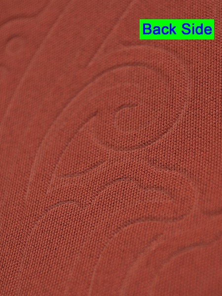 Swan 3D Embossed Europe Floral Custom Made Curtains Back Side in Bright Maroon