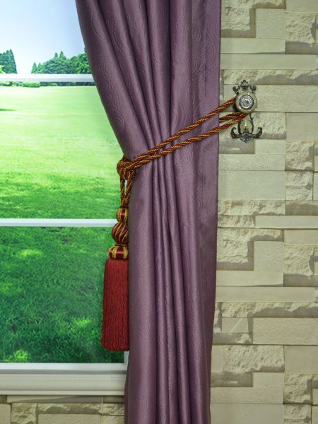 Extra Wide Swan Europe Floral Grommet Curtains 100 - 120 Inch Curtain Panels Tassel Tiebacks