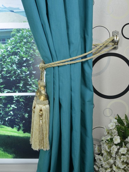 Extra Wide Hudson Solid Double Pinch Pleat Curtains 100 Inch - 120 Inch Curtains Tassel Tieback