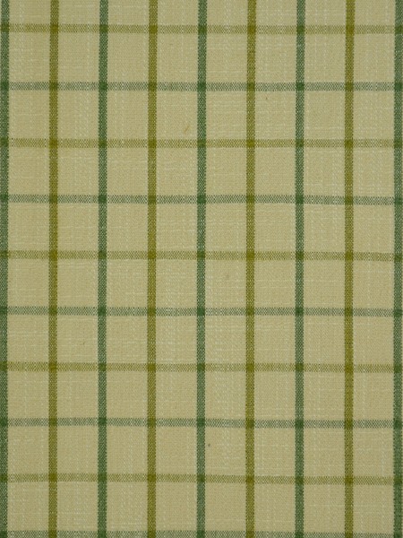 Hudson Cotton Blend Small Plaid Tab Top Curtain (Color: Olive)