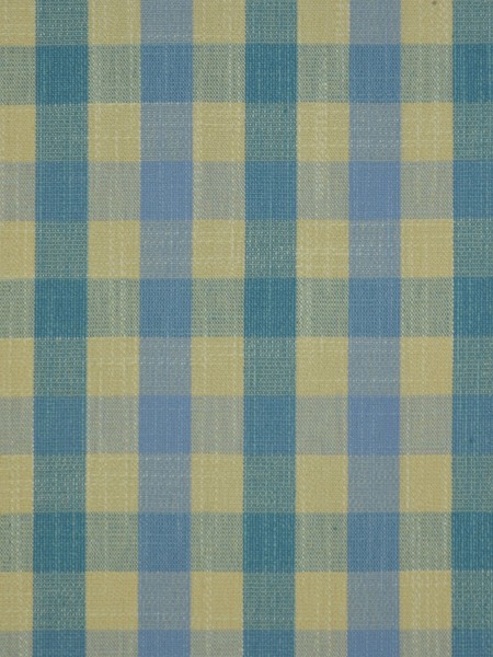 Extra Wide Hudson Small Check Tab Top Curtains 100 Inch - 120 Inch Curtain Panel (Color: Capri)
