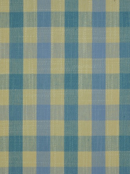 Extra Wide Hudson Small Check Versatile Pleat Curtains 100 - 120 Inch Curtains (Color: Capri)