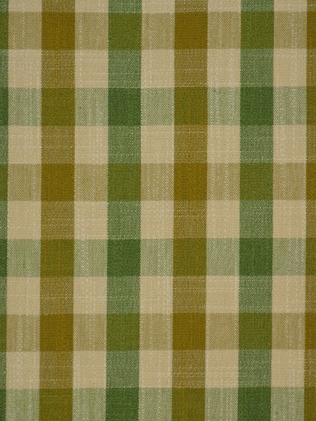 Hudson Cotton Blend Small Check Tab Top Curtain (Color: Olive)