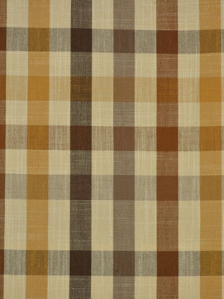 Hudson Cotton Blend Middle Check Custom Made Curtains (Color: Coffee)