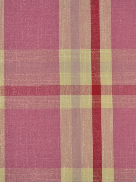 Hudson Cotton Blend Bold-scale Check Fabric Samples (Color: Cardinal)