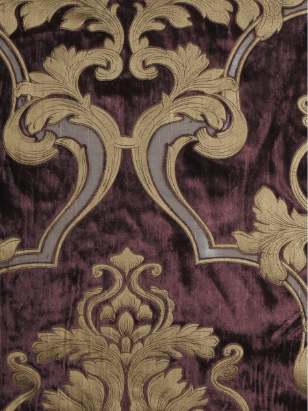 Hebe Regal Floral Damask Fabric Sample