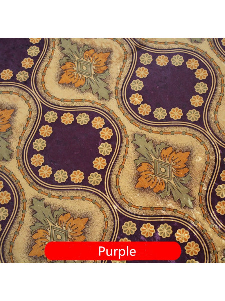 Maia Vintage Damask Velvet Custom Made Curtains (Color: Purple)