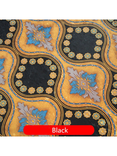 Maia Vintage Damask Velvet Custom Made Curtains (Color: Black)