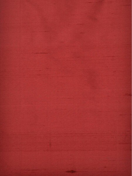 Oasis Solid Red Dupioni Silk Fabric Sample (Color: Cardinal)