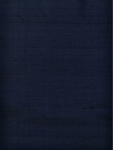 Oasis Solid Blue Grommet Dupioni Silk Ready Made Curtain (Color: Oxford blue) (Out of Stock)