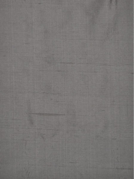 Oasis Solid Gray Dupioni Silk Custom Made Curtains (Color: Gray)