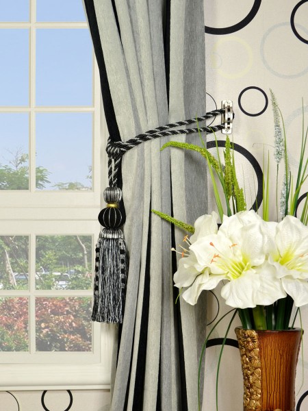Petrel Vertical Stripe Versatile Pleat Chenille Curtains