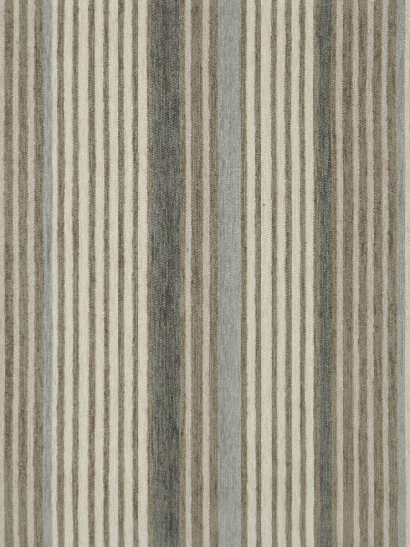 Petrel Heavy-weight Stripe Grommet Chenille Curtains (Color: Timberwolf)