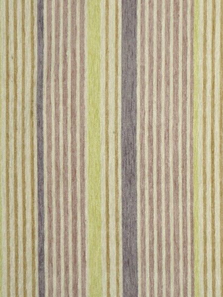 Petrel Heavy-weight Stripe Grommet Chenille Curtains (Color: Thistle)