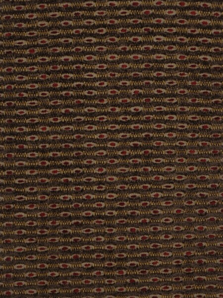 Coral Spots Yarn-dyed Chenille Custom Made Curtains (Color: Brown)