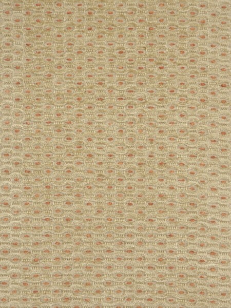 Coral Regular Spots Chenille Custom Made Curtains (Color: Vanilla)