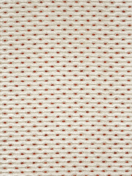 Coral Elegant Grommet Chenille Curtains (Color: Tangelo)