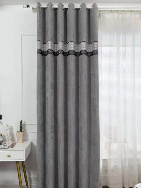 QYFL1421F Wrangell Jacquard Velvet Custom Made Curtains For Living Room