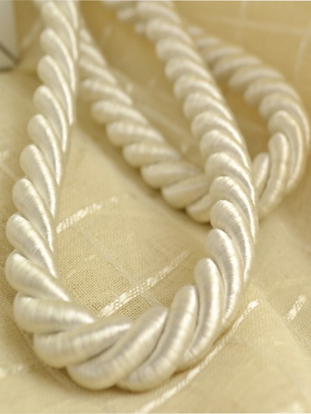 2 Colors QYM03 Faux Silk Curtain Tassel Tiebacks - Pair