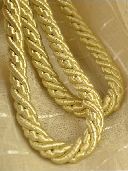 4 Colors QYM06 Faux Silk Curtain Tassel Tiebacks - Pair