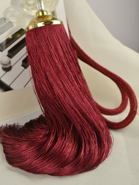 6 Colors QYM22 Polyester and Acrylic Curtain Tassel Tiebacks - Pair