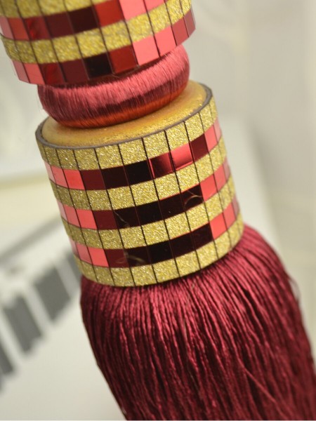 6 Colors Qym23 Polyester Curtain Tassel Tiebacks Pair