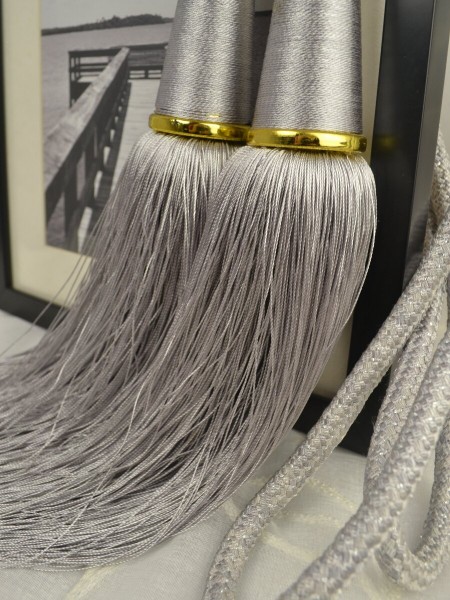 5 Colors QYM27 Polyester Curtain Tassel Tiebacks - Pair