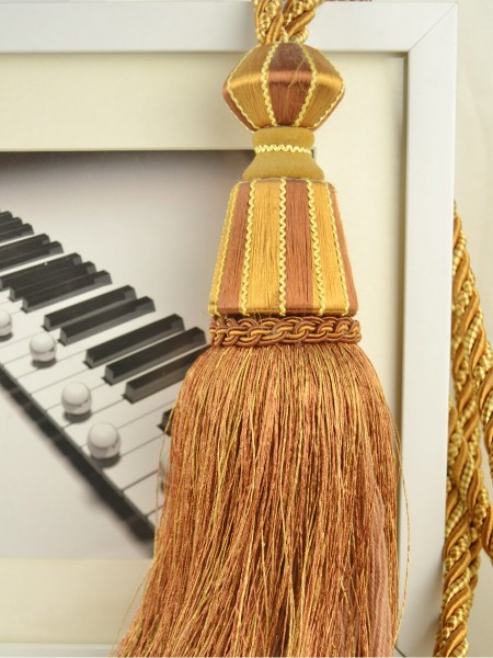 9 Colors QYM32 Polyester Curtain Tassel Tiebacks - Pair