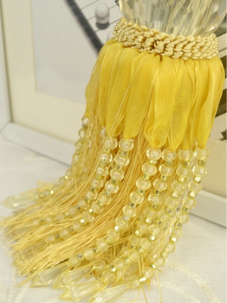 5 Colors QYM39 Polyester and Acrylic Curtain Tassel Tiebacks - Pair