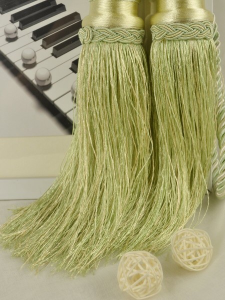 6 Colors QYM45 Polyester Curtain Tassel Tiebacks - Pair