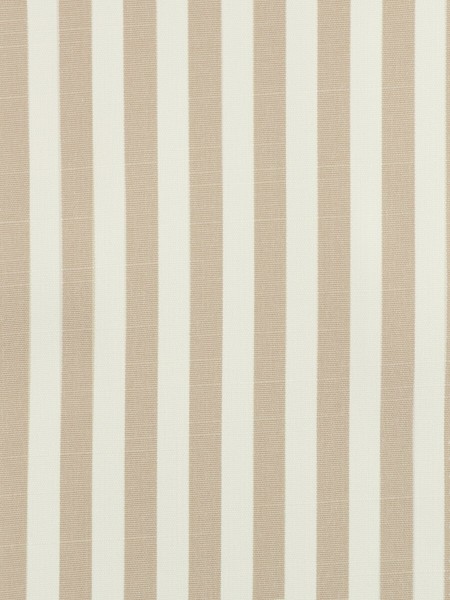 Modern Narrow Striped Cotton Blend Blackout Grommet Ready Made Curtain (Color: Apricot)