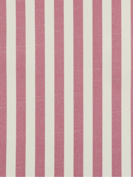 Modern Narrow Striped Cotton Blend Blackout Grommet Ready Made Curtain (Color: Brink Pink)