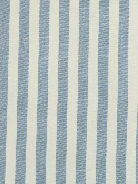 Modern Narrow Striped Blackout Cotton Blend Custom Made Curtains (Color: Baby Blue Eyes)