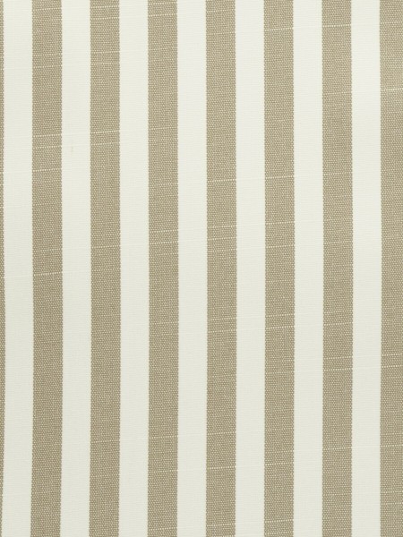 Modern Narrow Striped Cotton Blend Blackout Grommet Ready Made Curtain (Color: Pale Brown)