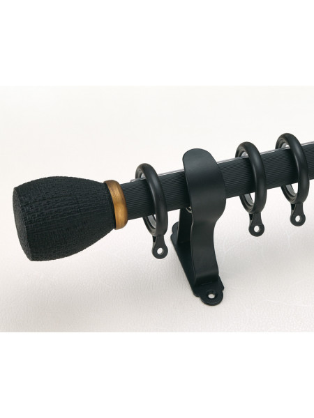 QYR17 1-3/16" Diameter Zeil  Aluminum Alloy Single Double Curtain rod set