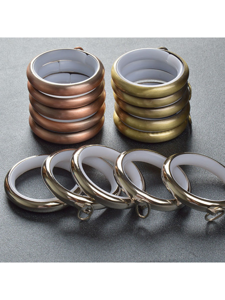 QYR1922 1-1/8" Green Bronze Steel Curtain Rod Set With Square And Ball Finial