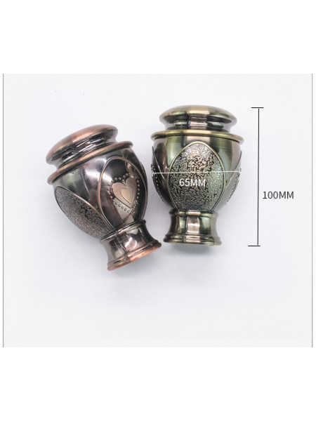QYR21 1-1/8" Diameter Aluminum Alloy Green Bronze and Red Bronze Curtain Rod Set 