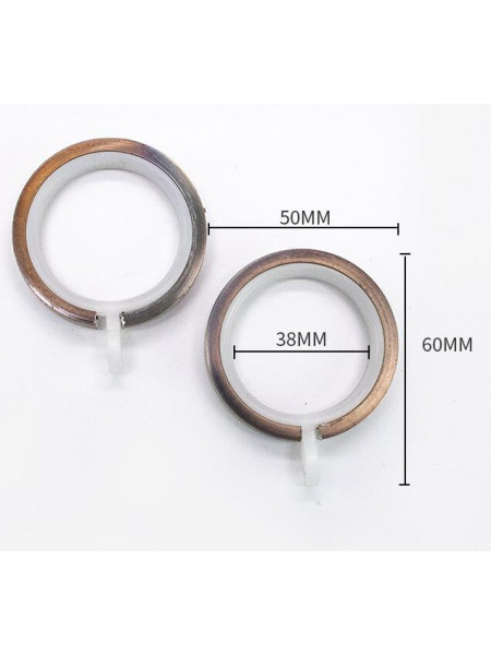 QYR21 1-1/8" Diameter Aluminum Alloy Green Bronze and Red Bronze Curtain Rod Set 