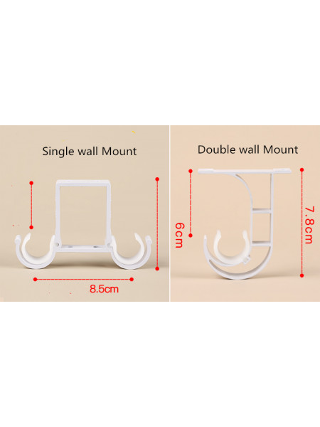 QYR47 1-1/8" Diameter On Sales Aluminum Alloy Single Double Curtain Rod Sets