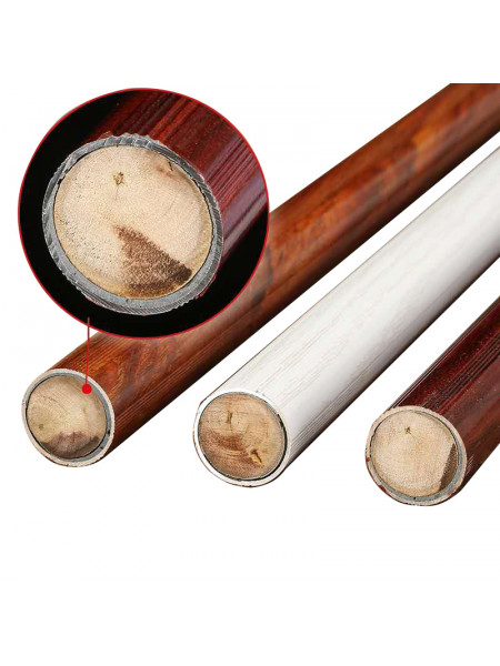 QYR58 1-1/8" Diameter Wood Aluminum Alloy Single Double Curtain rod sets