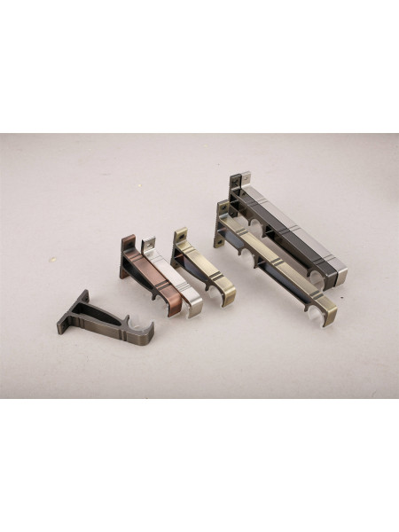 QYR66 1-1/8" Coree 28mm Diameter Steel Curtain Rod Set With Glaze Ball Finial