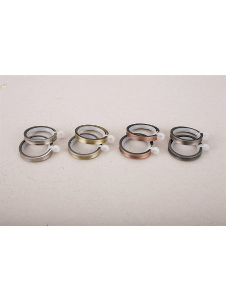QYR66 1-1/8" Coree 28mm Diameter Steel Curtain Rod Set With Glaze Ball Finial